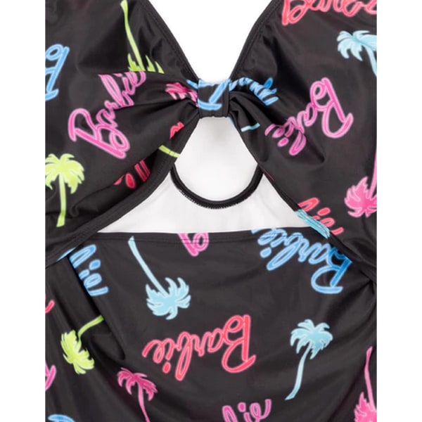 Barbie Dam/Kvinnor Palm Tree Logo Enfärgad Baddräkt XXL Svart Black XXL