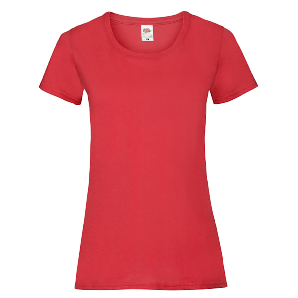 Fruit of the Loom Dam/Dam Lady Fit T-shirt XXL Röd Red XXL