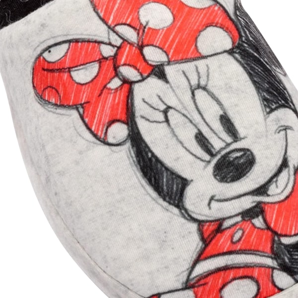 Disney Dam/Dam Minnie Mouse Tofflor 7 UK-8 UK Grå Grey 7 UK-8 UK