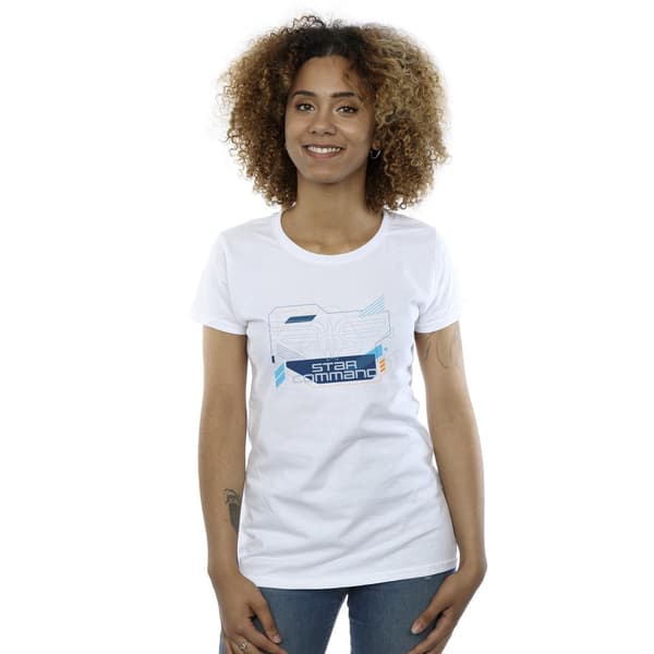 Disney Dam/Dam Lightyear Star Command Icons T-shirt i bomull White M