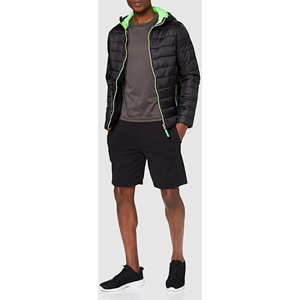 Result Urban Mens Snowbird Hooded Jacket XL Svart/Lime Grön Black/Lime Green XL