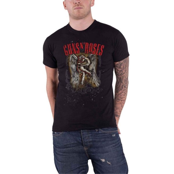 Guns N Roses Unisex Adult Cherub T-Shirt S Svart Black S