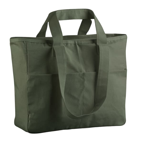 Westford Mill Cargo Pocket Tote Bag One Size Olivgrön Olive Green One Size