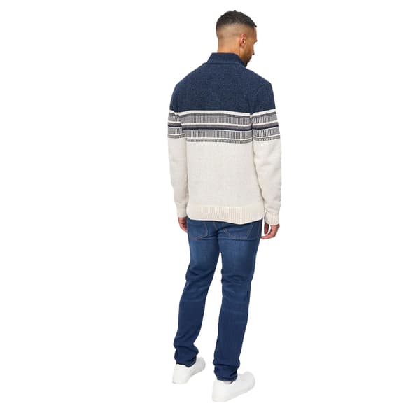 Bewley & Ritch Feldstan Kvarts Zip Tröja för män L Off White Off White L