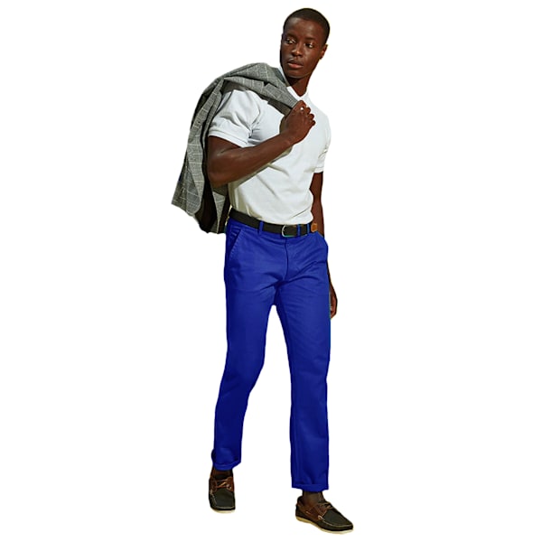 Asquith & Fox Herr Classic Casual Chinos/Byxor 4XLR Royal Royal 4XLR