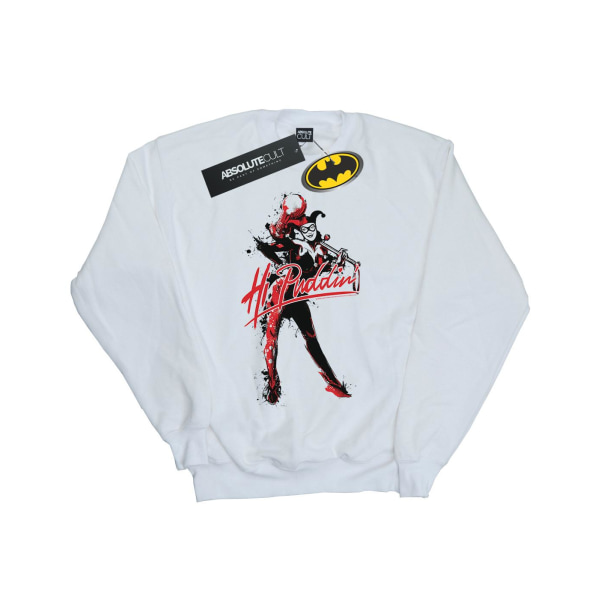 DC Comics Herr Harley Quinn Hi Puddin Sweatshirt 4XL Vit White 4XL