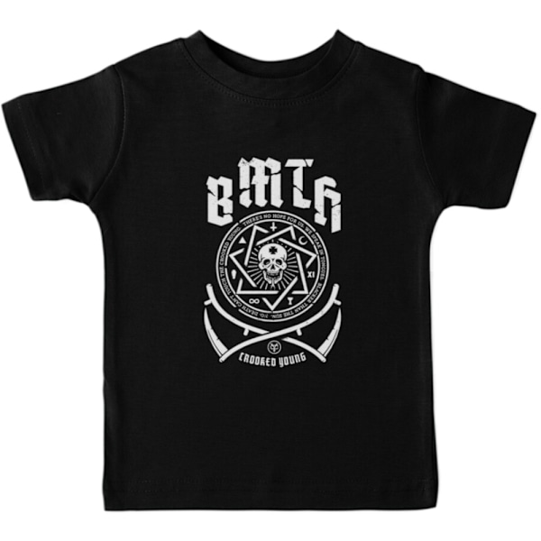 Bring Me The Horizon Unisex Adult Crooked Bomull T-shirt XXL Svart Black XXL