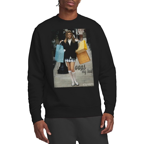 Clueless Unisex Vuxen Oops My Bad Sweatshirt M Svart Black M