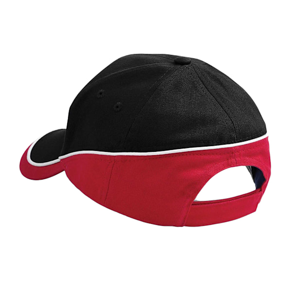 Beechfield Teamwear Competition Cap One Size Svart/Klassisk Röd/ Black/Classic Red/White One Size