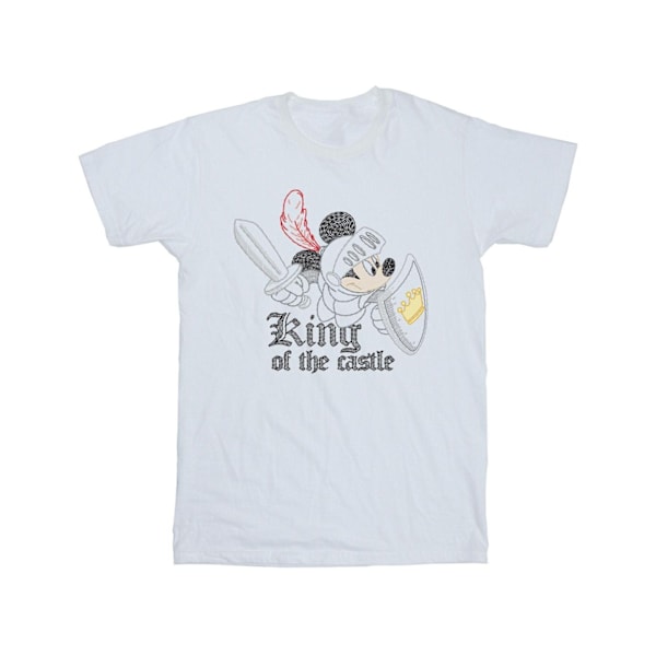 Disney Girls Mickey Mouse King Of The Castle Bomull T-shirt 9-1 White 9-11 Years