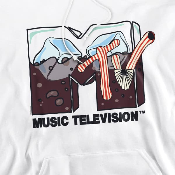 MTV Herr Soda On Ice Hoodie S Vit White S