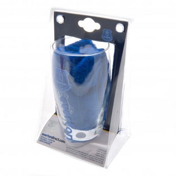 Everton FC Pint Glas Mini Bar Set One Size Blå Blue One Size