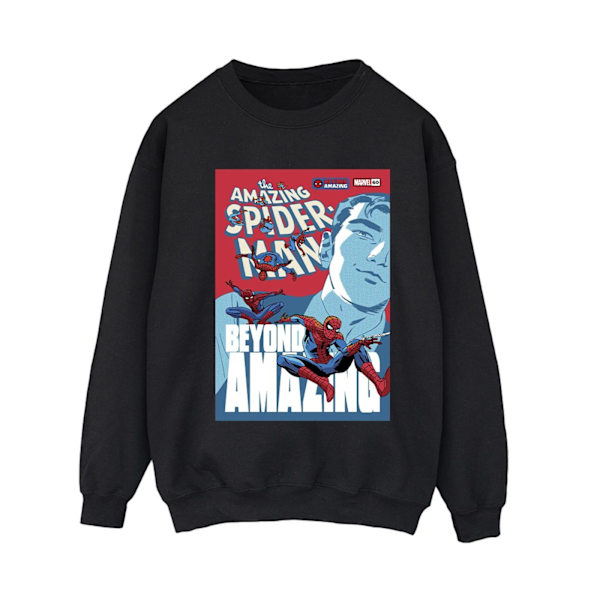 Marvel Womens/Ladies Spider-Man Beyond Amazing Cover Sweatshirt Black XXL