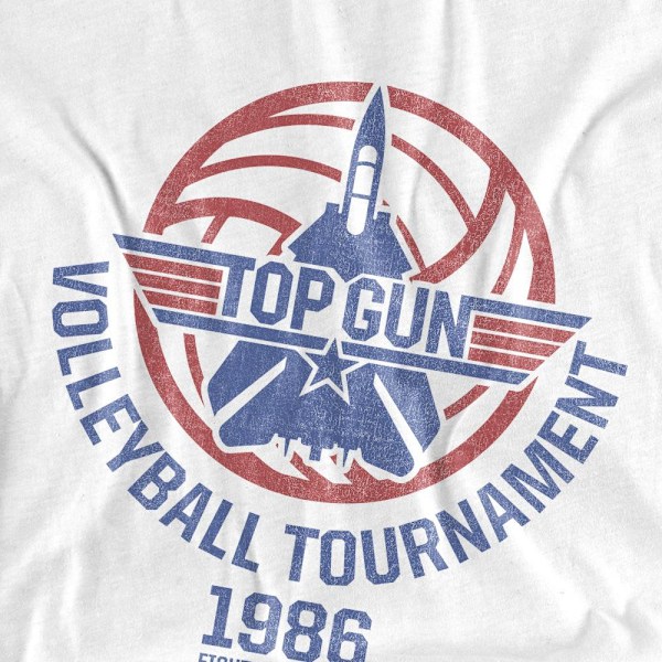 Top Gun Unisex Vuxen Volleybollturnering T-Shirt M Vit White M