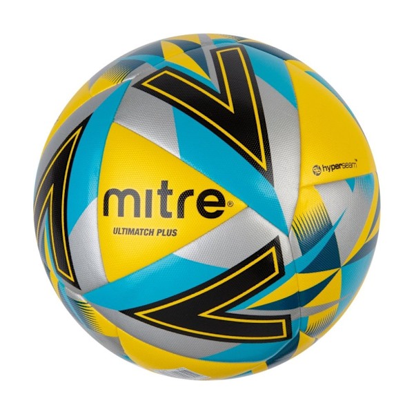 Mitre Ultimatch Max Fotboll 4 Gul/Svart/Blå Yellow/Black/Blue 4