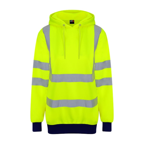 Pro RTX Hög synlighet Unisex Vuxen Reflex Hoodie XL Gul Yellow/Navy XL