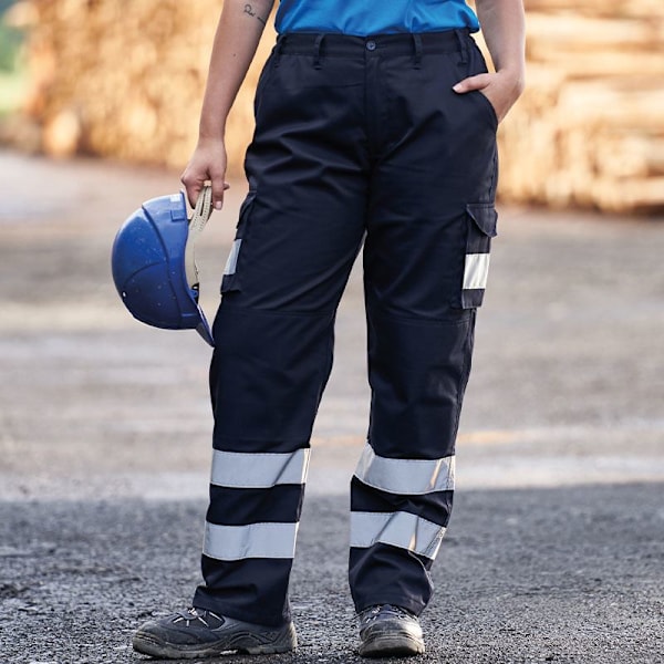 PRO RTX High Visibility Herr Cargo Byxor 4XL R Marinblå Navy 4XL R