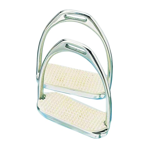 Korsteel rostfria stigbyglar med knivskarp kant 4,5 tum silver/vit Silver/White 4.5in
