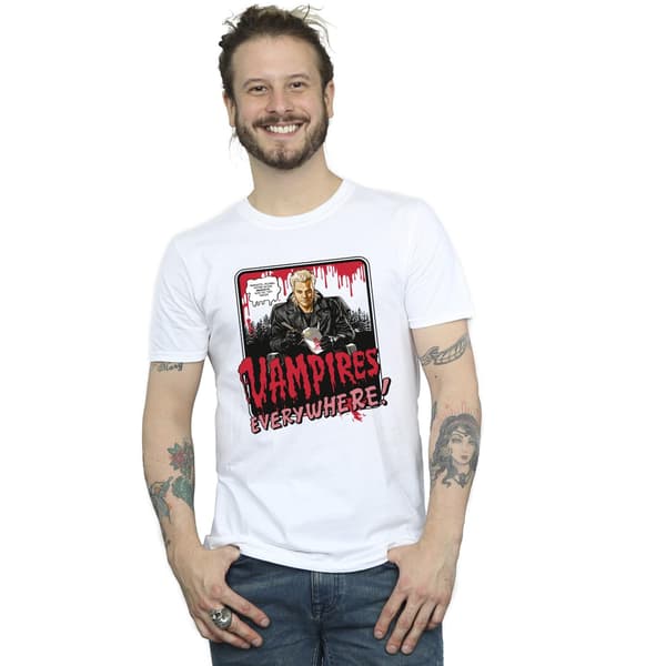 The Lost Boys Herr Vampires Everywhere Bomulls T-shirt S Vit White S