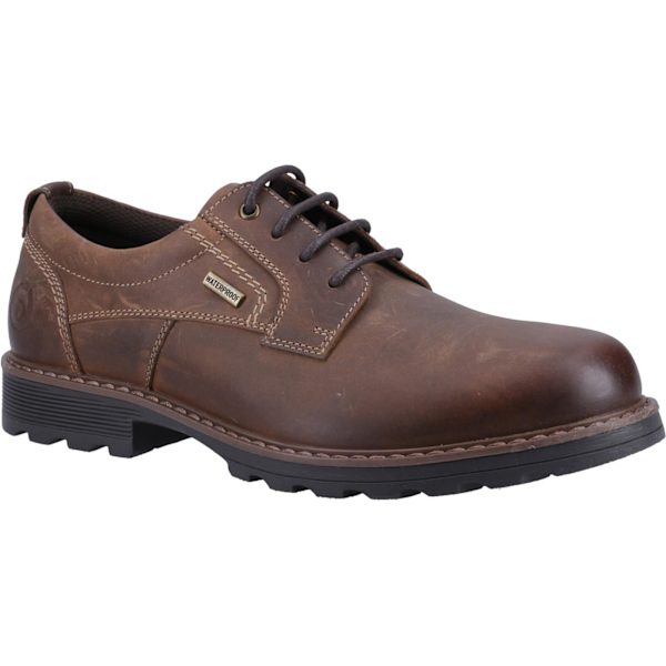 Cotswold Tadwick läderskor för män 9 UK mörkbrun Dark Tan 9 UK
