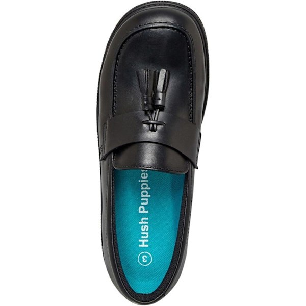 Hush Puppies Flickor Faye Läderskolskor 7 UK Barn Svart Black 7 UK Child