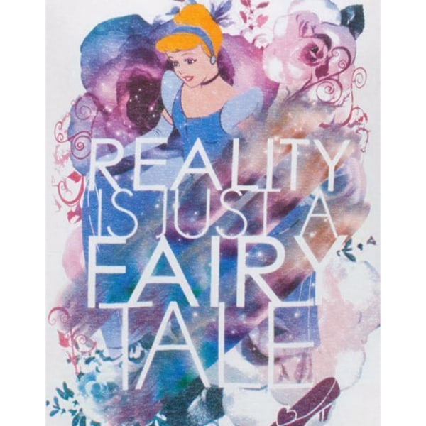 Cinderella Girls Reality Är Bara En Saga Kortärmad T-shirt White/Pink/Blue 12-13 Years