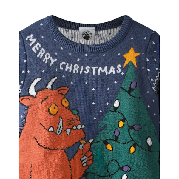 The Gruffalo Boys Stickad Jultröja 18-24 Månader Blå Blue 18-24 Months