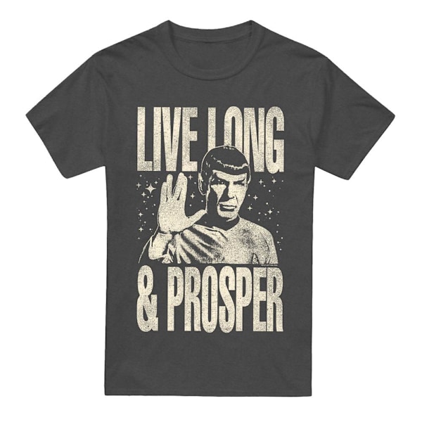 Star Trek: The Original Series Unisex Vuxen Prosper Spock T-shirt Charcoal S
