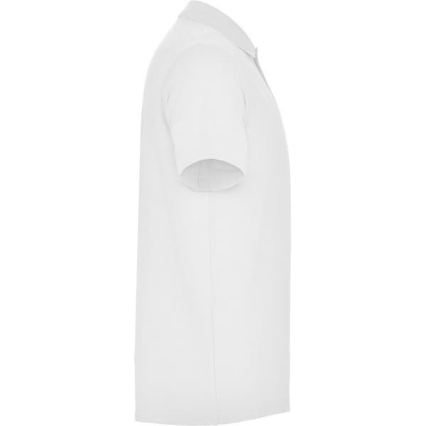 Roly Unisex Austral Kortärmad Pikétröja M Vit White M