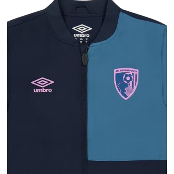 Umbro Barn/Kids Presentation AFC Bournemouth Jacka 7-8 år Navy/Light Blue 7-8 Years