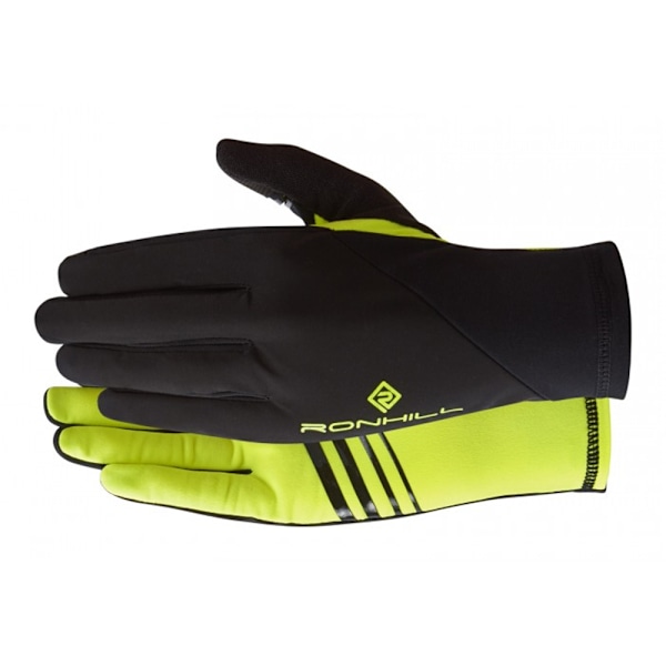 Ronhill Unisex Vindsäkra Handskar M Svart/Fluorescerande Gul Black/Fluorescent Yellow M