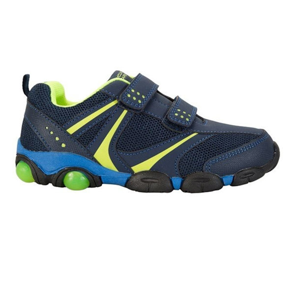 Mountain Warehouse Barn/Barn Light Up Träningsskor 6 UK Barn Navy/Lime Green 6 UK Child