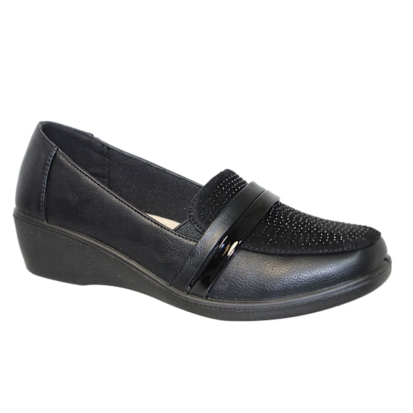 Lunar Dam/Dam Esther Casual Skor 4 UK Svart Black 4 UK