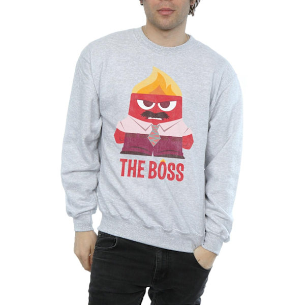 Inside Out Mens The Boss Anger Sweatshirt S Sports Grey Sports Grey S