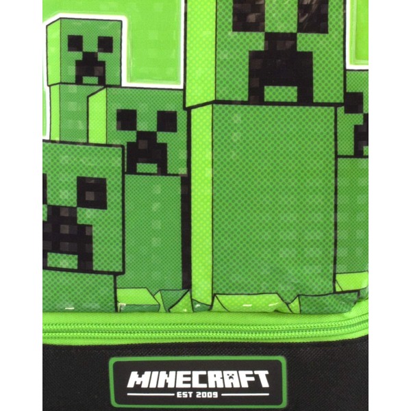 Minecraft Dubbel Creeper Lunchpåse för barn/barn One Size Gree Green One Size