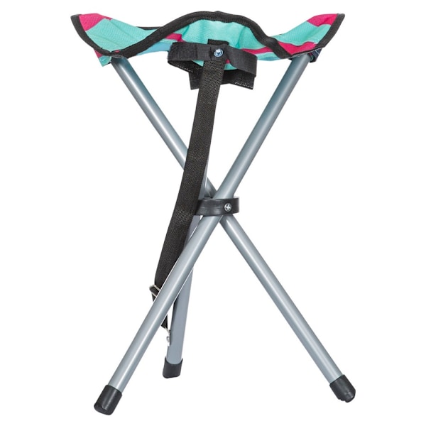 Trespass Ritchie Tripod Camping Pall/Stol En Storlek Tropical S Tropical Stripe One Size