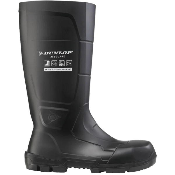 Dunlop Unisex Adult Jobguard Safety Wellington Boots 5 UK Black Black 5 UK