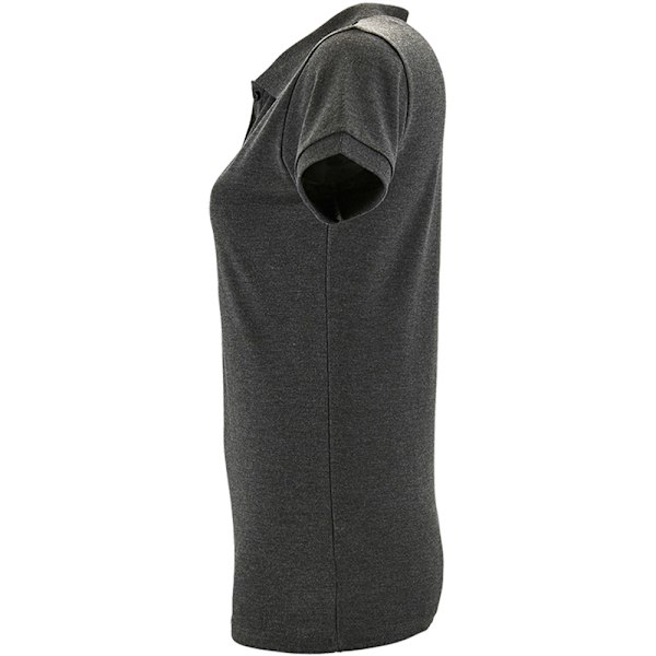 SOLS Dam/Dam Perfekt Pique Kortärmad Polotröja L Char Charcoal Marl L
