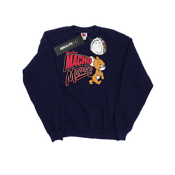 Tom And Jerry Herr Macho Mouse Sweatshirt M Marinblå Navy Blue M