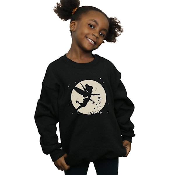 Tinkerbell Girls Moon Cropped Sweatshirt 9-11 år Svart Black 9-11 Years