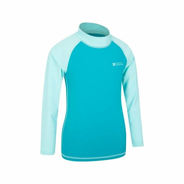 Mountain Warehouse Barnkläder/Barn Långärmad Rashguard 3-4 År Teal Teal 3-4 Years