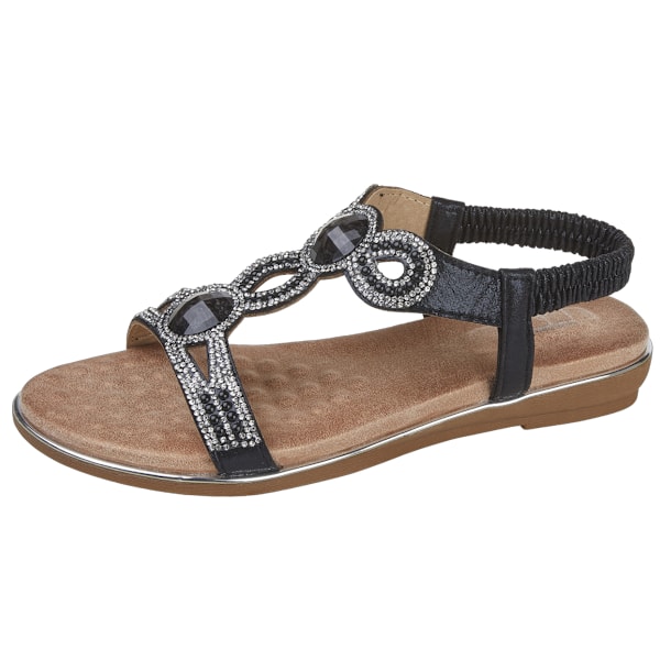 Cipriata Dam/Dam Desia Juvelprydda Sandaler 4 UK Svart/Brun Black/Brown 4 UK