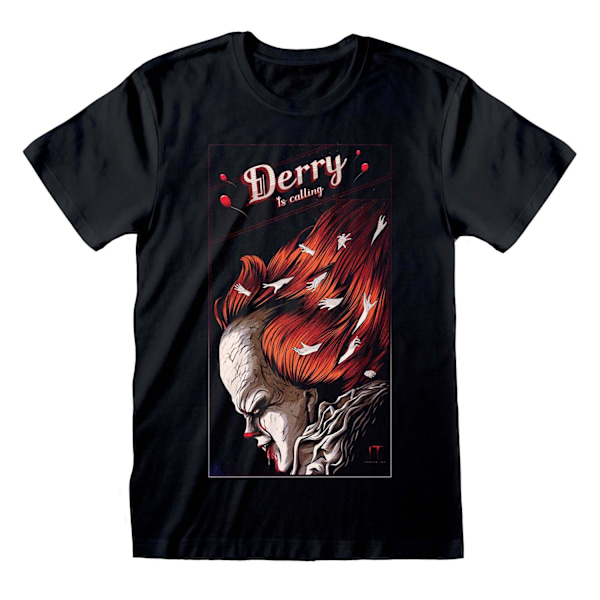 IT Chapter Two Unisex Vuxen Derry Is Calling T-Shirt M Svart Black M