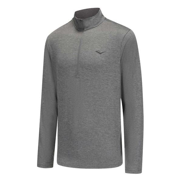 Everlast Herr Mock Neck Regular Långärmad Topp S Charcoal Mar Charcoal Marl S