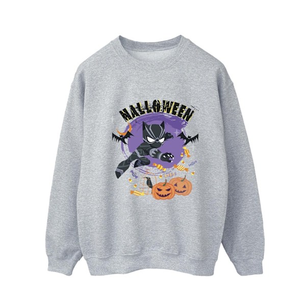 Marvel Herr Svart Panther Halloween Sweatshirt M Sports Grey Sports Grey M