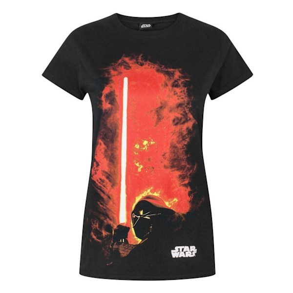 Star Wars Dam Darth Vader Ljussabel T-shirt M Svart Black M