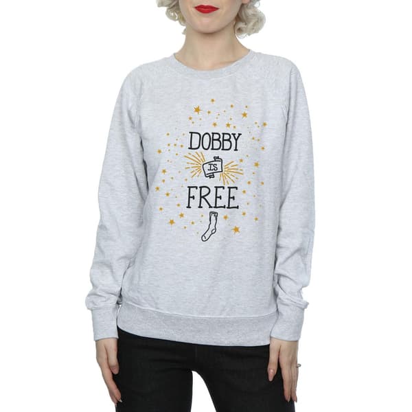 Harry Potter Dam/Dam Dobby Is Bomullströja L He Heather Grey L