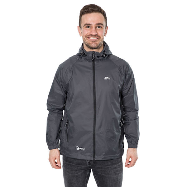 Trespass Unisex Vuxen Qikpac Vattentät Jacka M Flint Flint M