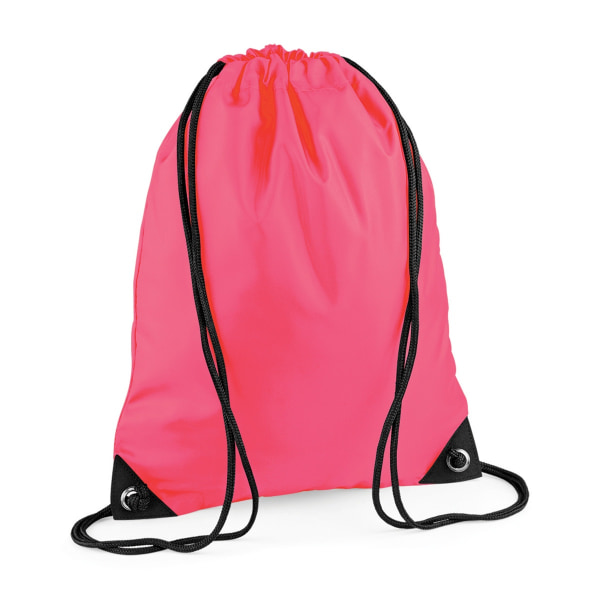 Bagbase Premium Gymsac Water Resistant Bag (11 liter) (Pack Of Fluorescent Pink One Size