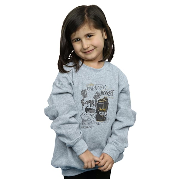 Looney Tunes Girls Taz Energy Boost Sweatshirt 5-6 år Sport Sports Grey 5-6 Years
